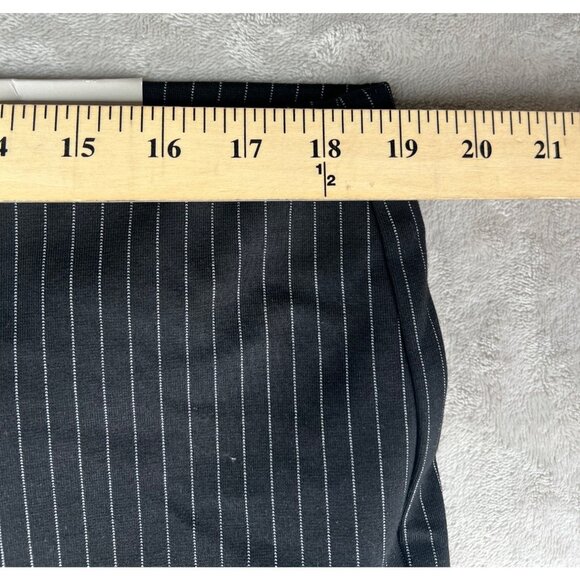 Chicos So Slimming Juliet Straight Leg Pinstripe Pants 16P Black & White - Picture 10 of 16